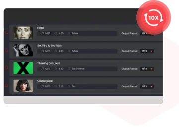 Пакетное преобразование музыки YouTube со скоростью 10X